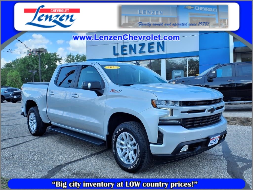 2022 Chevrolet Silverado 1500 LTD RST in Silver Ice Metallic — front three-quarter view